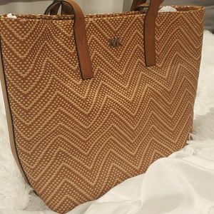 Michael kors Large leather woven tote